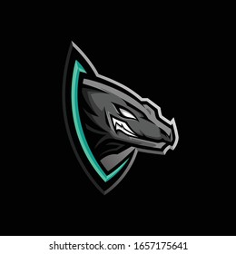 Komodo Dragon Mascot Esporrt Logo Illustration