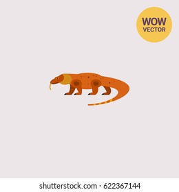 Komodo dragon vector icon