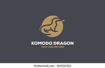 Komodo Dragon Vector Logo Design Inspirations