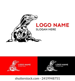 Komodo Elegant Logo Design - Casual Silhouette Logo Design Comodo