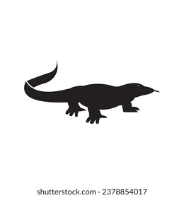 Komodo logo icon design vector illustration