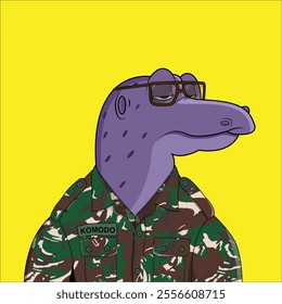 Komodo Militery Classic Sunglasses Background Yellow