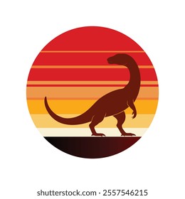 komodo on retro vintage background