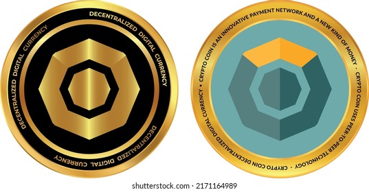 komodo virtual currency vector illustrations. 3d illustrations.