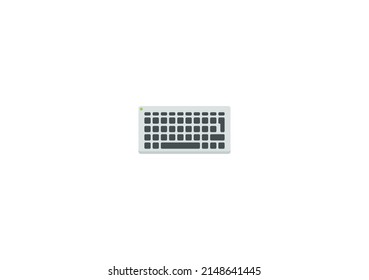 Komputer Keyboard Vector Isolated Emoticon. Keyboard Icon