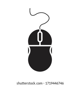 komputer mouse logo stock illustration design