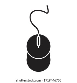 komputer mouse logo stock illustration design