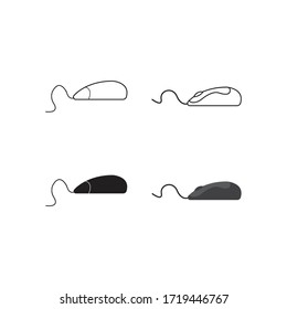 komputer mouse logo stock illustration design