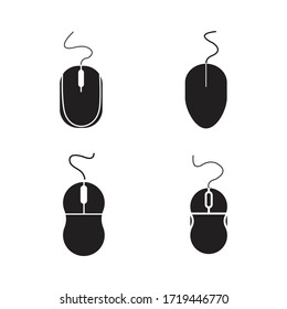 komputer mouse logo stock illustration design
