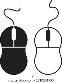 komputer mouse logo vektor template