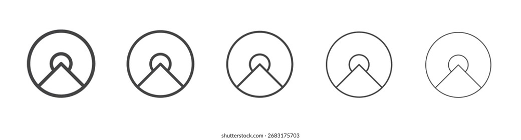 Komroot icon outline ilustration vector symbol