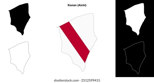 Konan (Aichi) Gliederungsplan