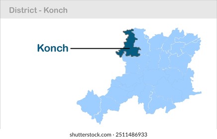 Konch sub-district map, Gaya District, Bihar State, Republic of India, Government of Bihar, Indian territory, Eastern India, politics, village, tourism