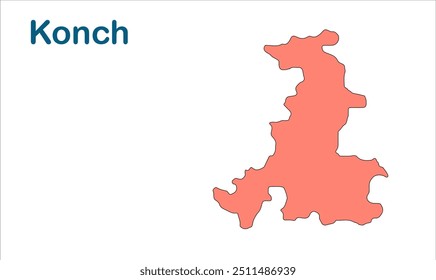 Mapa da subdivisão de Konch, Distrito de Gaya, Estado de Bihar, República da Índia, Governo de Bihar, Território indiano, Índia Oriental, política, aldeia, turismo