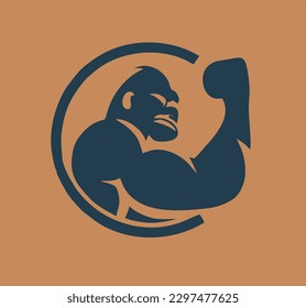 kong animal icon image design. wild big animal template