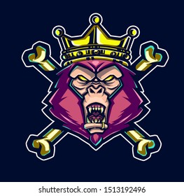 kong vector illustration for tshir