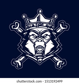 kong vector illustration for tshir