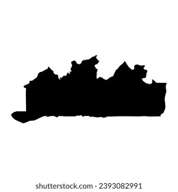Kongo Central province map, administrative division of Democratic Republic of the Congo. Vector illustration.