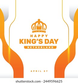 Konigsdag Day Celebrate Design Background