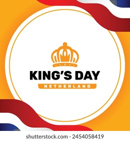 Konigsdag Day Celebrate Design Background