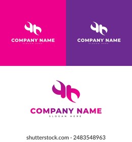 konsep design logogram letra H