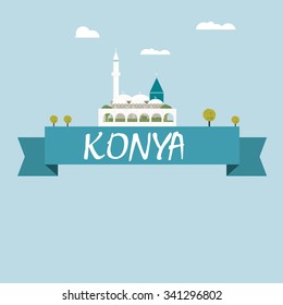 Konya city vector