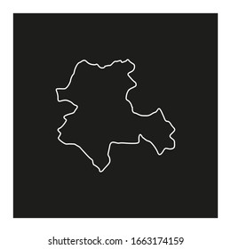 Konya region map, Turkey country