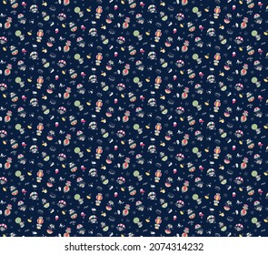 Papel pintado de papel pintado con motivos de globos y paraguas 