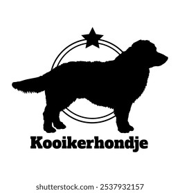 Kooikerhondje dog silhouette,  dog, dog breeds, logo, vector, silhouette, logo design, animal, illustration, icon, sign, design, black,  symbol, pet