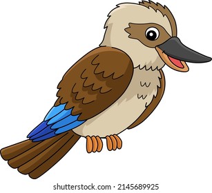 Kookaburra Animal Cartoon Colored Clipart