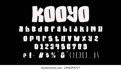 Kooyo graffiti display typeface, bold stroke, fun character with a bit of ligatures. To give you an extra creative work. Kooyo graffiti display typeface support multilingual more than 100+ language.