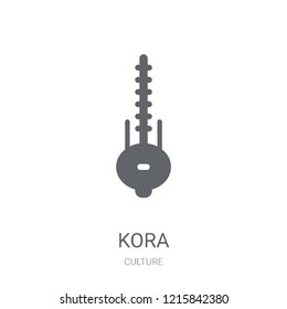 Kora icon. Trendy Kora logo concept on white background from Culture collection. Suitable for use on web apps, mobile apps and print media.