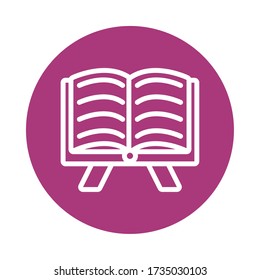 koran book islam isolated style vector illustration design