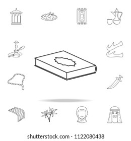 Koran icon. Detailed set of Arab culture icons. Premium graphic design. One of the collection icons for websites, web design, mobile app on white background