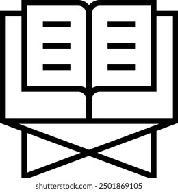 koran icon. Thin linear style design isolated on white background