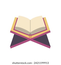 Koran illustration. flat design ramadan theme