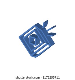 Koran isometric left top view 3D icon