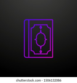 Koran outline nolan icon. Elements of religion set. Simple icon for websites, web design, mobile app, info graphics