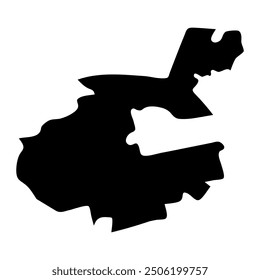 Korangi district map, administrative division of Pakistan. Vector illustration.