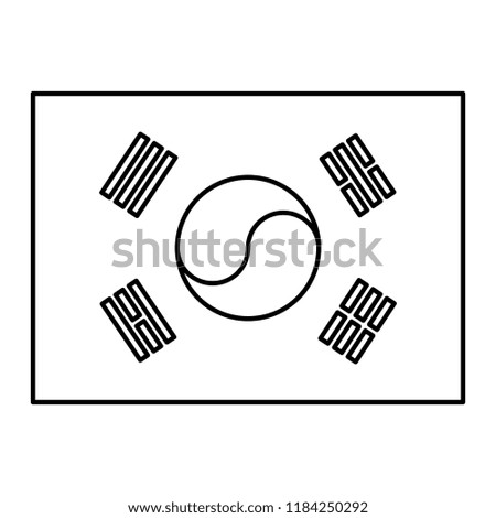 Korea flag symbol