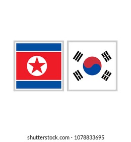 Korea flag vector.