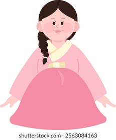 korea hanbok traditional new year's day greeting