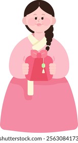 korea hanbok traditional new year's day greeting