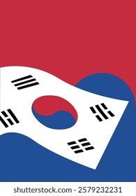 Korea Independence Day Illustration, Korean Flag