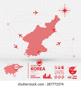 korea map infographic