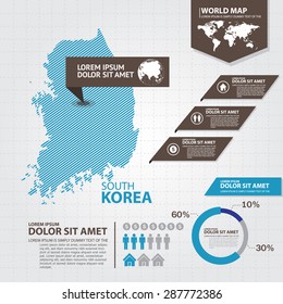 korea map infographic