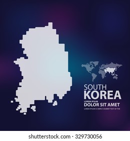 korea map infographic