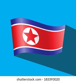 korea north flag