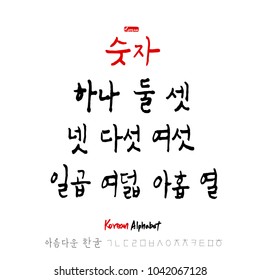Korean alphabet / Handwritten calligraphy