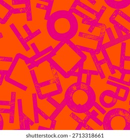 Alfabeto coreano Hangul sin patrón. Diseño gráfico para el fondo, Anuncio, cartel, cubierta, invitación, tela, cabecera o folleto. Ilustración vectorial